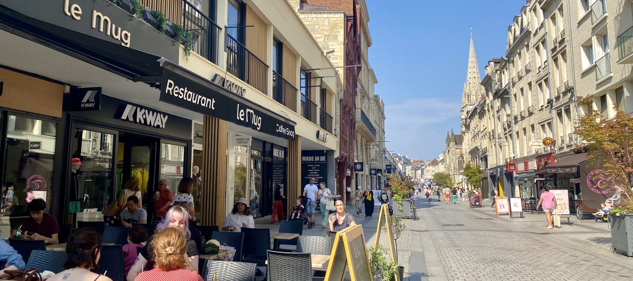 Rue St Pierre, Caen. Photo by Jael Guest, 2023